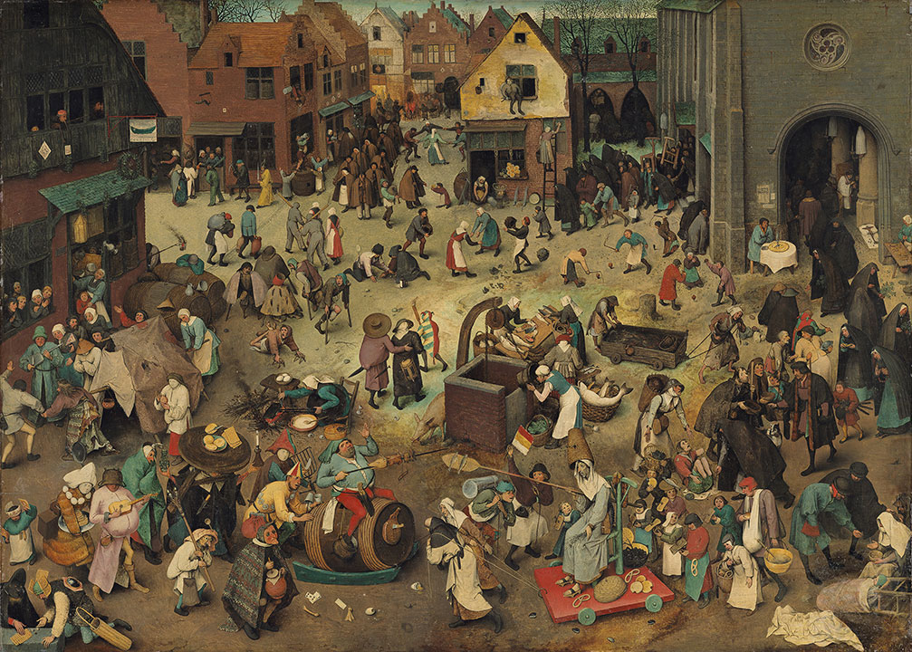 PieterBruegel The Fight between Carnival and Lent 1559